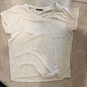 Banana Republic Light Gray Short Sleeve Tee